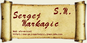 Sergej Markagić vizit kartica